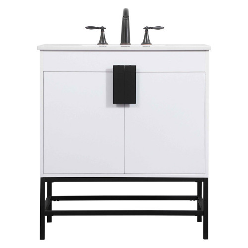 Elegant Bathroom Vanity - White (VF48830MWH)