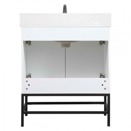 Elegant Bathroom Vanity - White (VF48830MWH-BS)