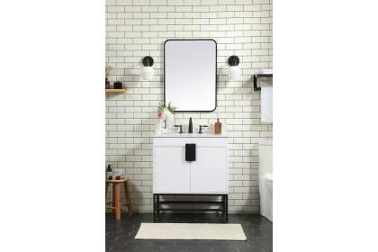 Elegant™ VF48830MWH-BS Bathroom Vanity - White