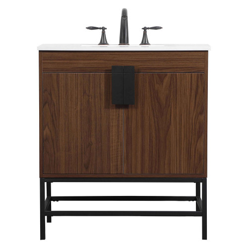 Elegant Bathroom Vanity - Walnut (VF48830MWT)