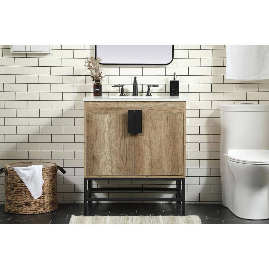 Elegant Bathroom Vanity - Natural Oak (VF48830NT)