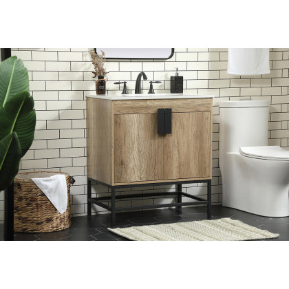 Elegant Bathroom Vanity - Natural Oak (VF48830NT)
