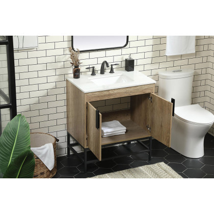 Elegant Bathroom Vanity - Natural Oak (VF48830NT)