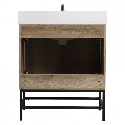 Elegant Bathroom Vanity - Natural Oak (VF48830NT-BS)