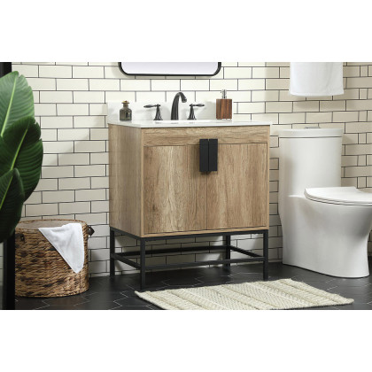 Elegant Bathroom Vanity - Natural Oak (VF48830NT-BS)