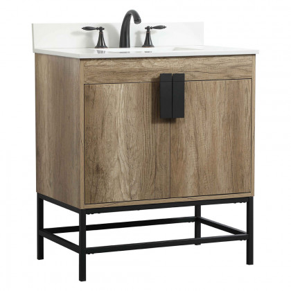 Elegant Bathroom Vanity - Natural Oak (VF48830NT-BS)
