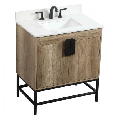 Elegant Bathroom Vanity - Natural Oak (VF48830NT-BS)
