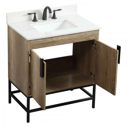 Elegant Bathroom Vanity - Natural Oak (VF48830NT-BS)