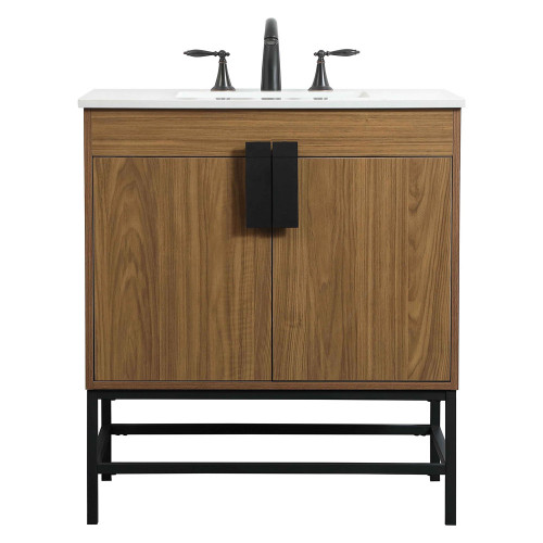 Elegant Bathroom Vanity - Walnut Brown (VF48830WB)