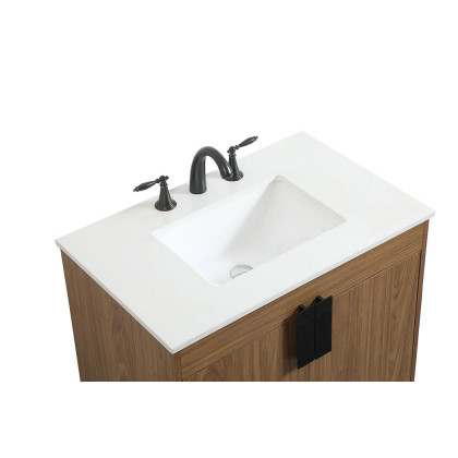 Elegant Bathroom Vanity - Walnut Brown (VF48830WB)