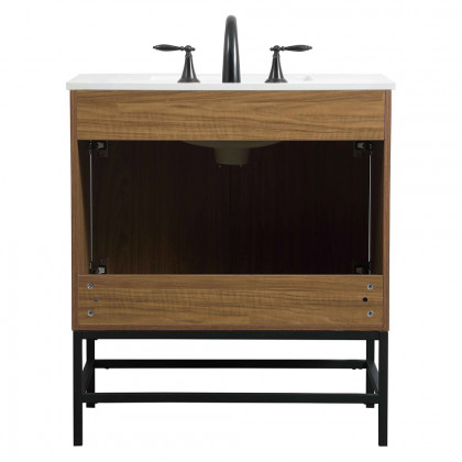 Elegant Bathroom Vanity - Walnut Brown (VF48830WB)