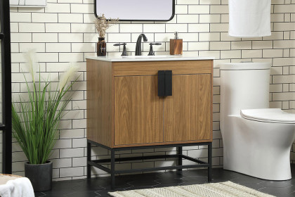 Elegant™ VF48830WB Bathroom Vanity - Walnut Brown