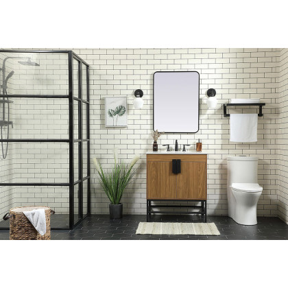 Elegant Bathroom Vanity - Walnut Brown (VF48830WB)