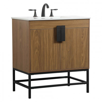 Elegant Bathroom Vanity - Walnut Brown (VF48830WB)
