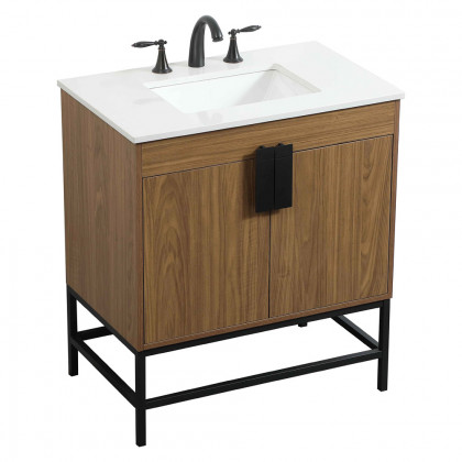 Elegant Bathroom Vanity - Walnut Brown (VF48830WB)