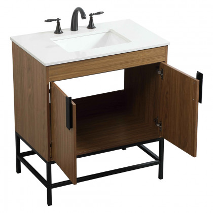 Elegant Bathroom Vanity - Walnut Brown (VF48830WB)