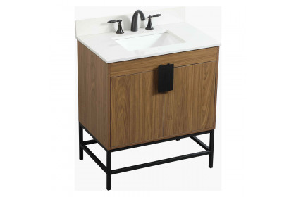 Elegant™ VF48830WB-BS Bathroom Vanity - Walnut Brown