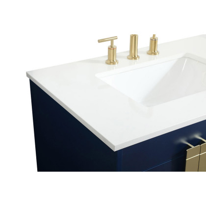 Elegant Bathroom Vanity - Blue (VF48832MBL)