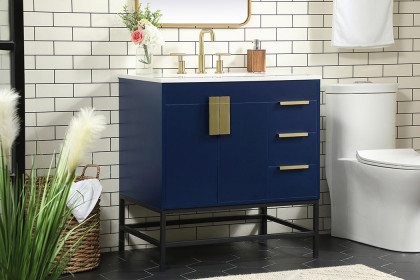 Elegant™ VF48832MBL Bathroom Vanity - Blue