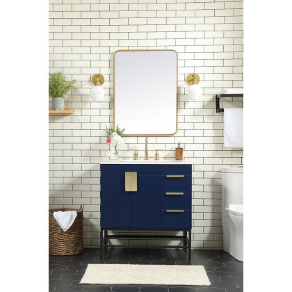 Elegant Bathroom Vanity - Blue (VF48832MBL)