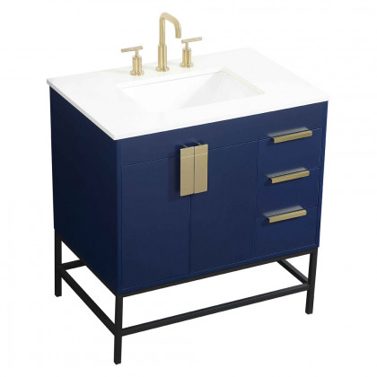 Elegant Bathroom Vanity - Blue (VF48832MBL)