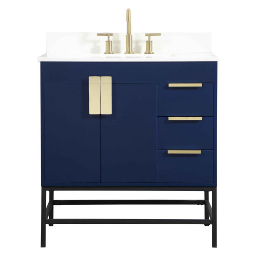 Elegant Bathroom Vanity - Blue (VF48832MBL-BS)