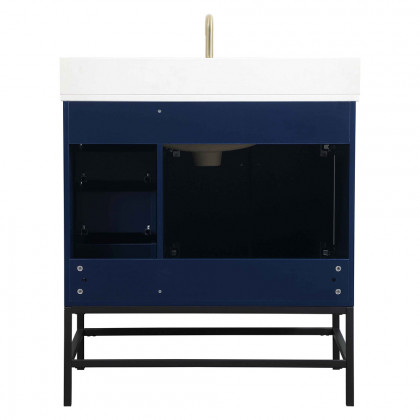 Elegant Bathroom Vanity - Blue (VF48832MBL-BS)