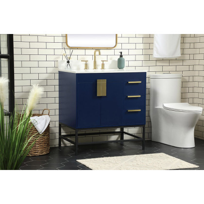Elegant Bathroom Vanity - Blue (VF48832MBL-BS)