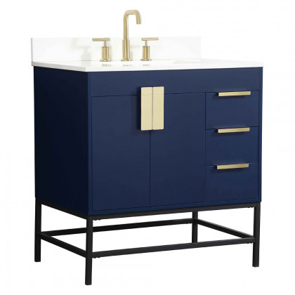 Elegant Bathroom Vanity - Blue (VF48832MBL-BS)