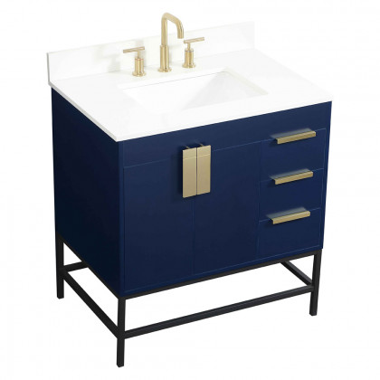 Elegant Bathroom Vanity - Blue (VF48832MBL-BS)
