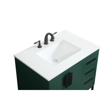 Elegant Bathroom Vanity - Green (VF48832MGN)