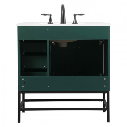 Elegant Bathroom Vanity - Green (VF48832MGN)