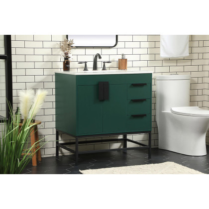 Elegant Bathroom Vanity - Green (VF48832MGN)