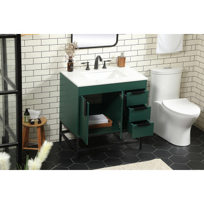 Elegant Bathroom Vanity - Green (VF48832MGN)