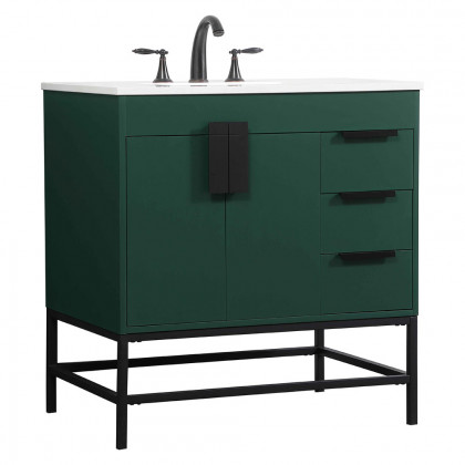 Elegant Bathroom Vanity - Green (VF48832MGN)