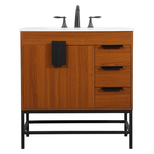 Elegant Bathroom Vanity - Teak (VF48832MTK)