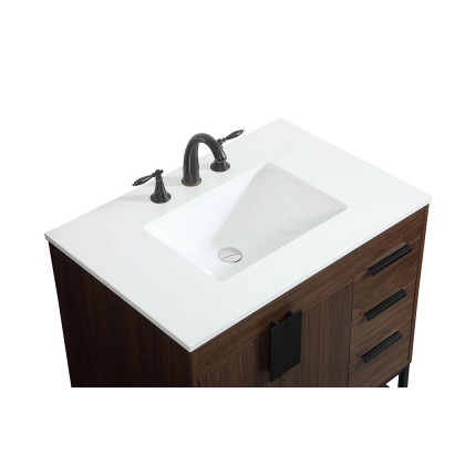 Elegant Bathroom Vanity - Walnut (VF48832MWT)