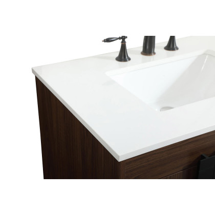 Elegant Bathroom Vanity - Walnut (VF48832MWT)