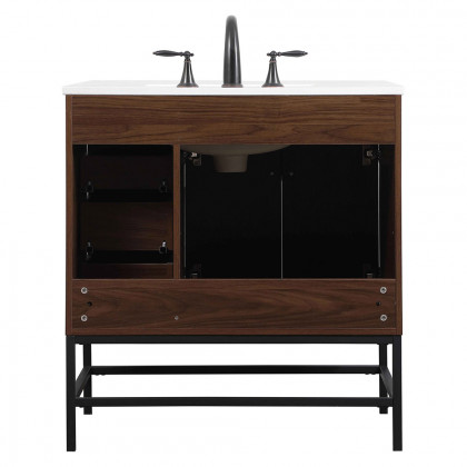 Elegant Bathroom Vanity - Walnut (VF48832MWT)