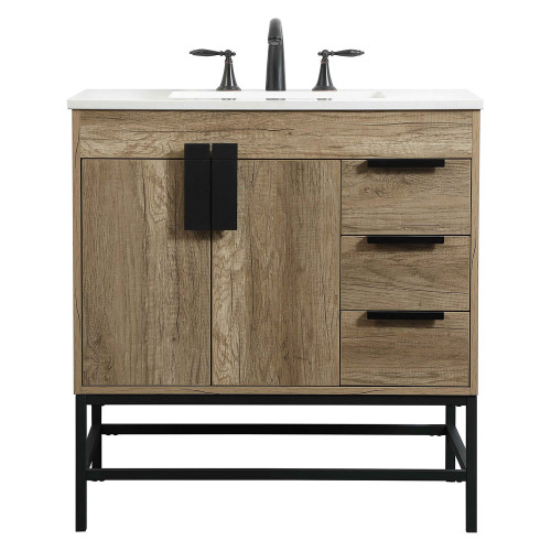 Elegant Bathroom Vanity - Natural Oak (VF48832NT)