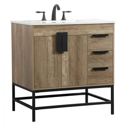 Elegant Bathroom Vanity - Natural Oak (VF48832NT)