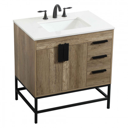 Elegant Bathroom Vanity - Natural Oak (VF48832NT)