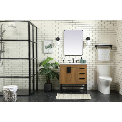 Elegant Bathroom Vanity - Walnut Brown (VF48832WB)