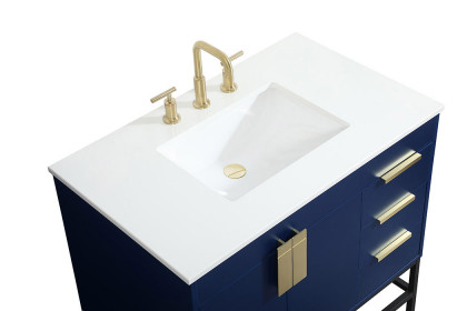 Elegant™ VF48836MBL Bathroom Vanity - Blue