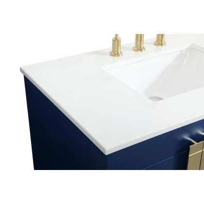 Elegant Bathroom Vanity - Blue (VF48836MBL)
