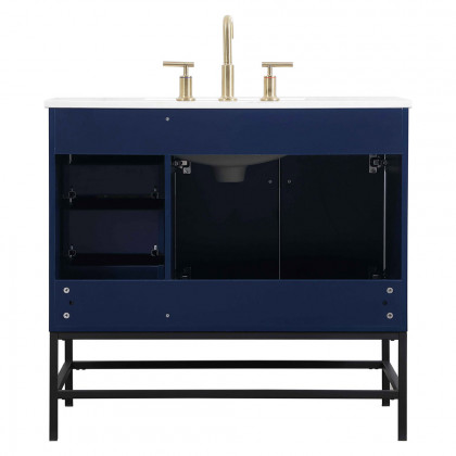 Elegant Bathroom Vanity - Blue (VF48836MBL)