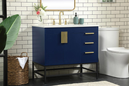 Elegant™ VF48836MBL Bathroom Vanity - Blue