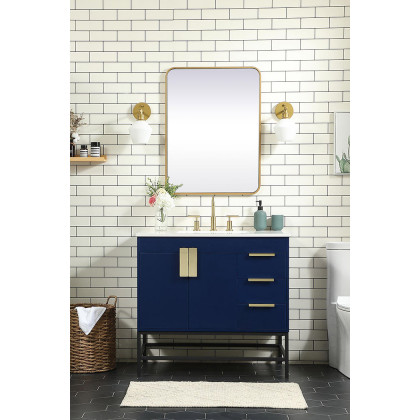 Elegant Bathroom Vanity - Blue (VF48836MBL)