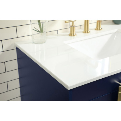 Elegant Bathroom Vanity - Blue (VF48836MBL)