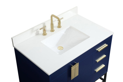 Elegant™ VF48836MBL-BS Bathroom Vanity - Blue